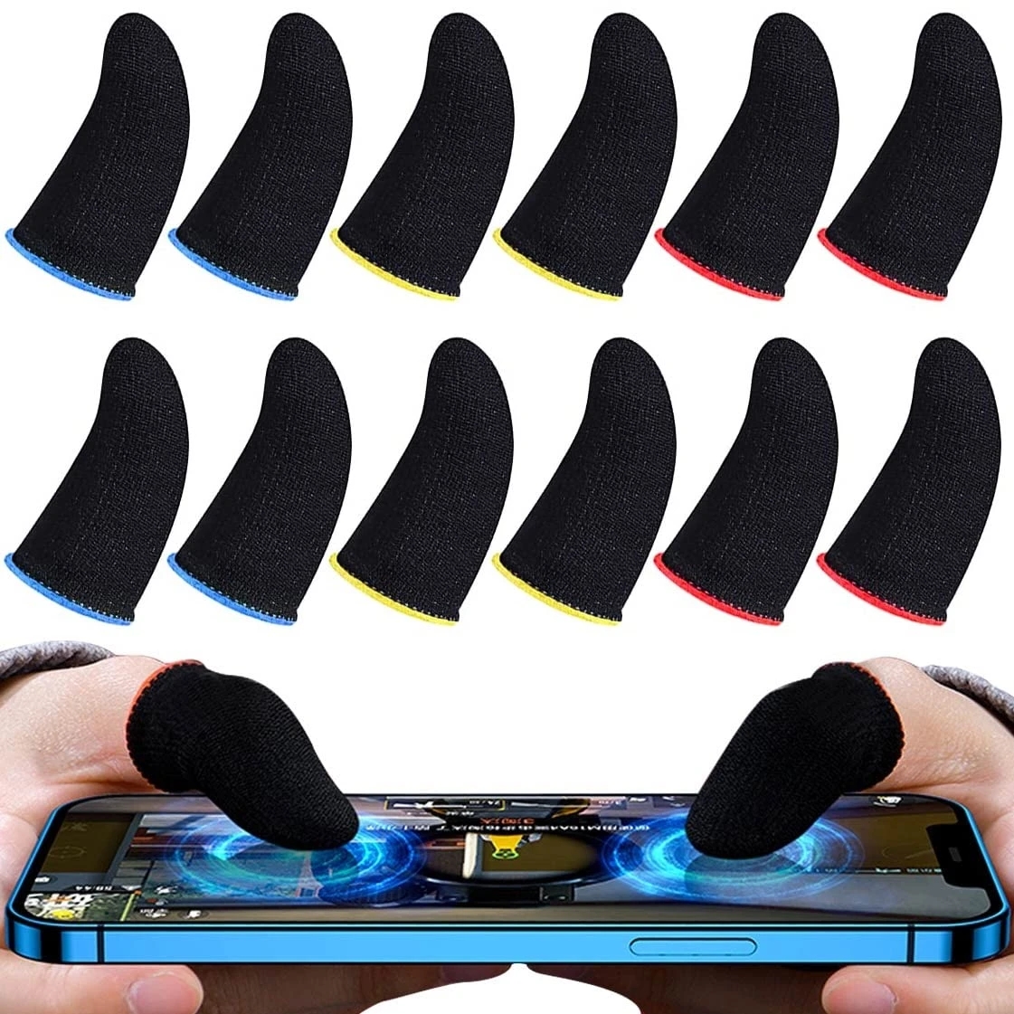 Gaming Accessories For Phone - Gaming Finger Sleeve Breathable Fingertips For
