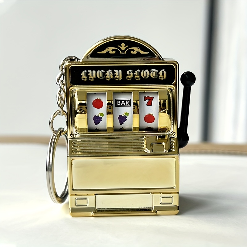 Gaming Accessories For Phone - Funky Style Slot Machine Keychain, Novelty