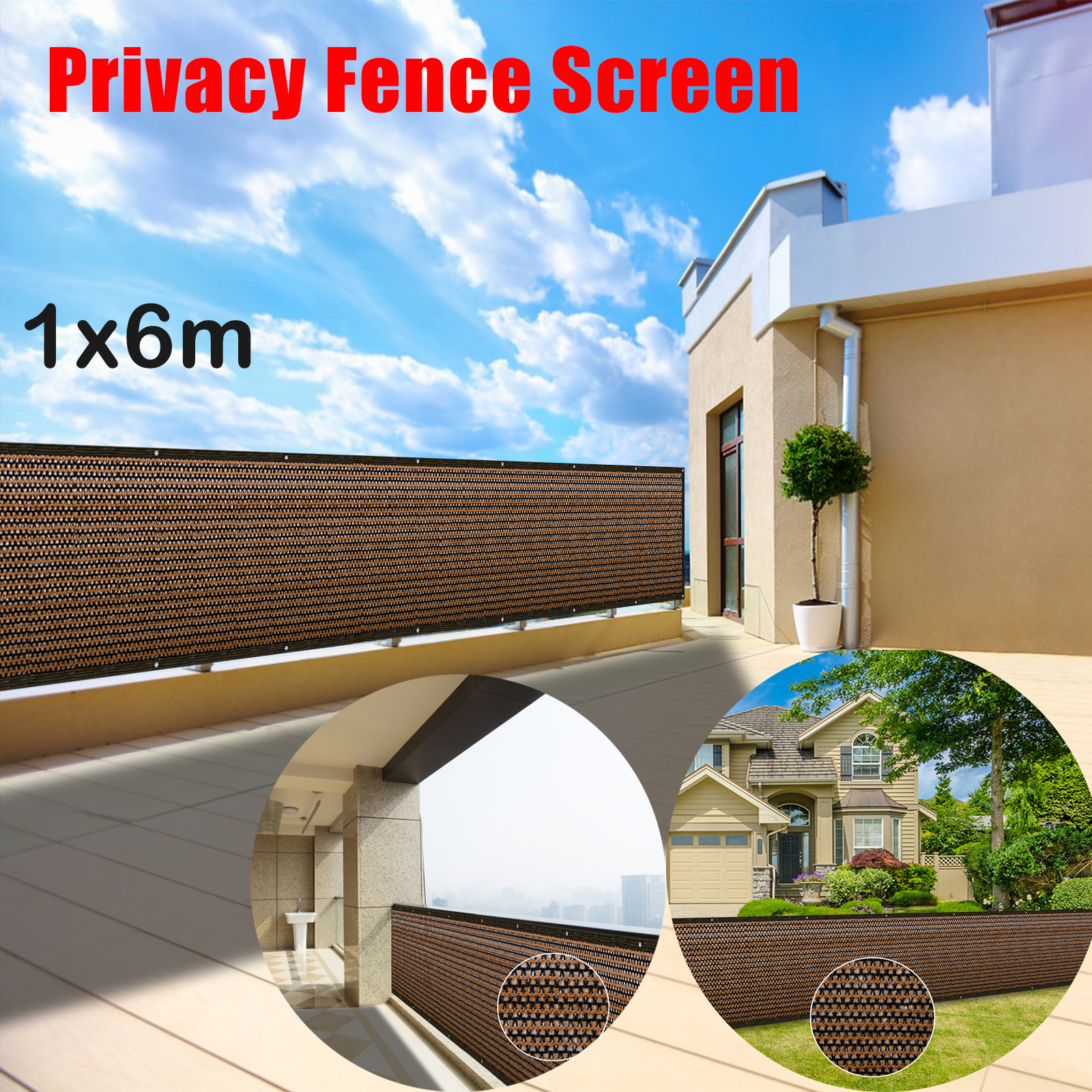 1/2Pcs Balcony Privacy Screen  - Case Mesh Panel avaliação e preço