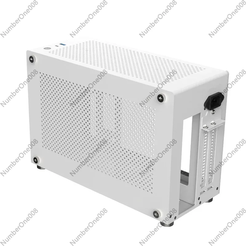 A4 ITX Aluminum Chassis White, - Case Mesh Panel avaliação e preço