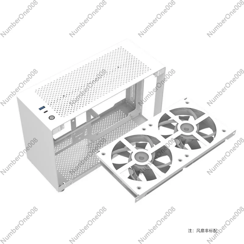 A4 ITX Aluminum Chassis White, - Case Mesh Panel avaliação e preço