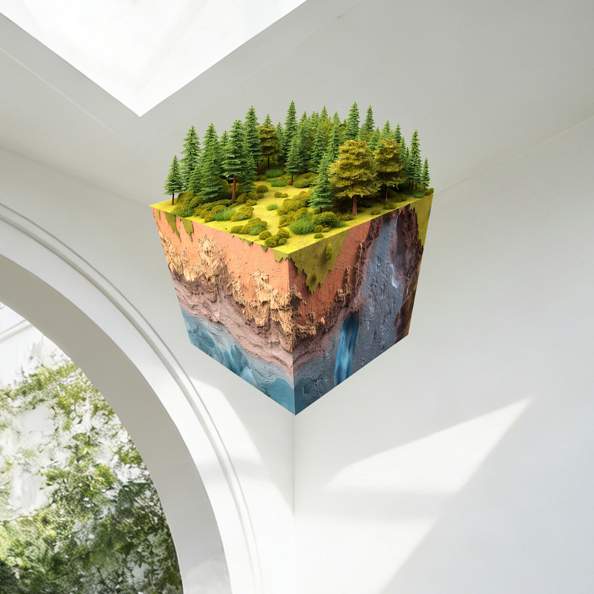 Realistic 3D Grass Cube Wall D - Gaming Accessories Boys avaliação e preço