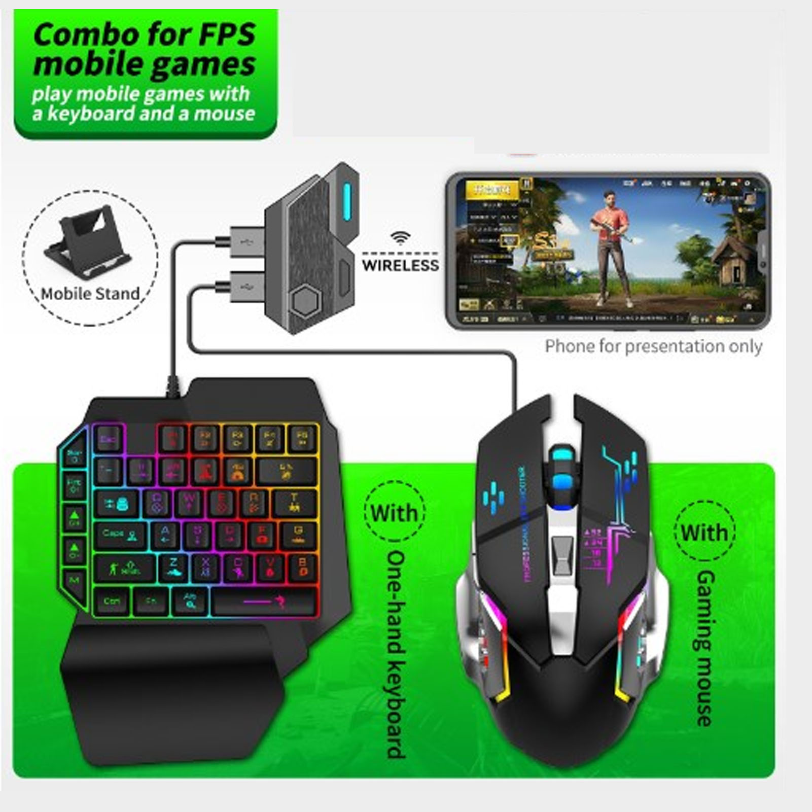 Keyboard Mouse Converter Set R - Gaming Accessories For Phone avaliação e preço