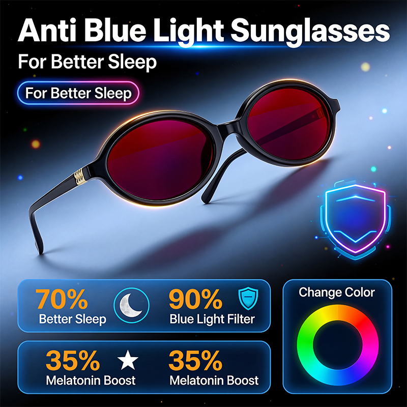 Anti Blue Light Blocking Oval  - Gaming Glasses Tinted avaliação e preço