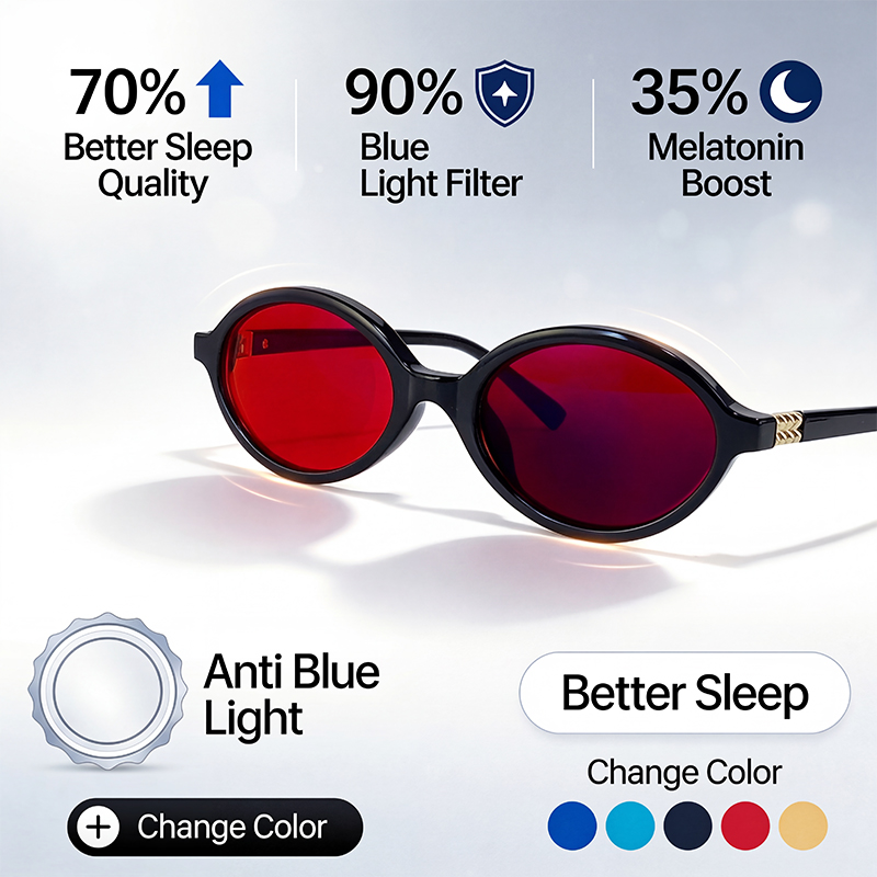Anti Blue Light Blocking Oval  - Gaming Glasses Tinted avaliação e preço