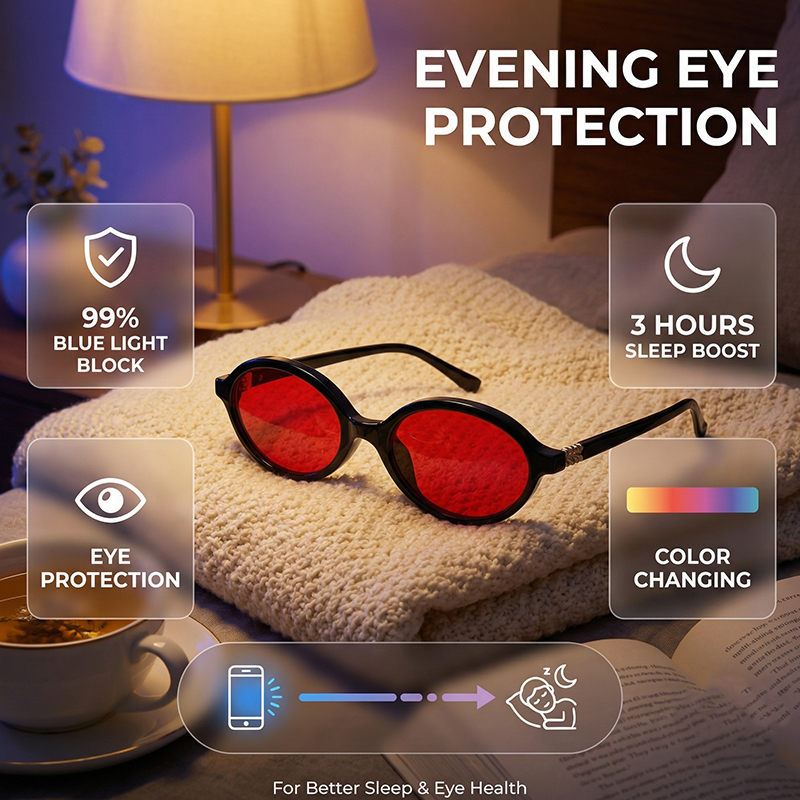 Anti Blue Light Blocking Oval  - Gaming Glasses Tinted avaliação e preço
