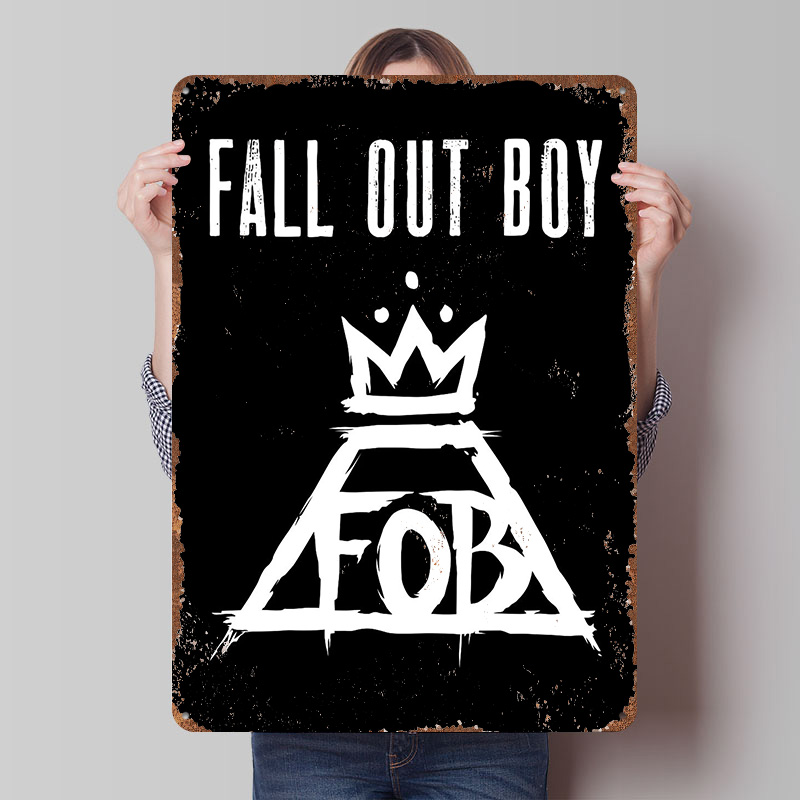 Fall Out Boy Tin Plaque Poster - Gaming Accessories Boys avaliação e preço