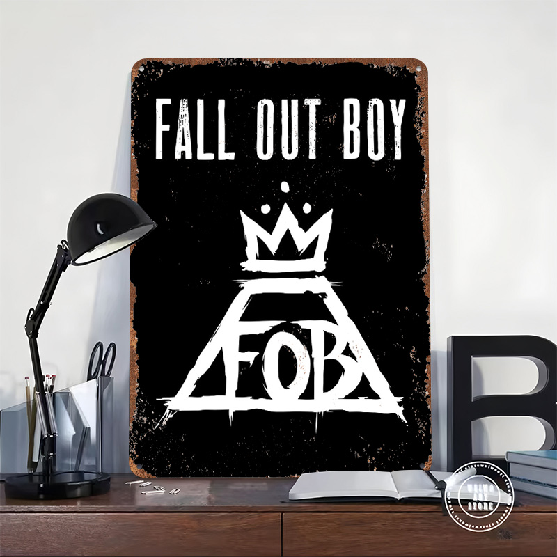 Fall Out Boy Tin Plaque Poster - Gaming Accessories Boys avaliação e preço