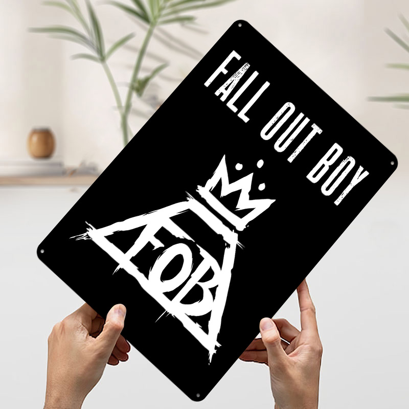 Fall Out Boy Tin Plaque Poster - Gaming Accessories Boys avaliação e preço