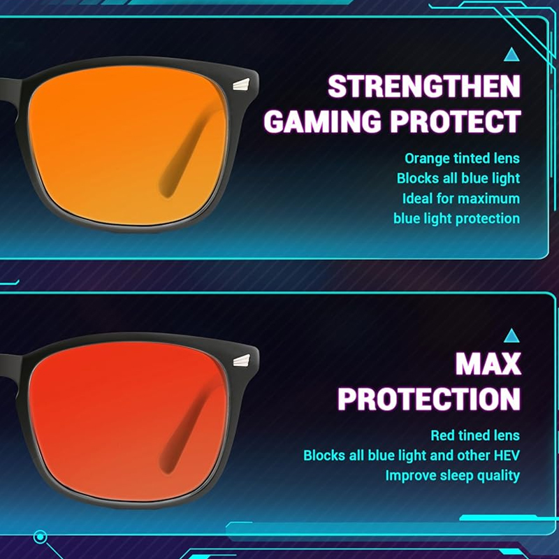 Anti Blue Light Tinted Lenses  - Gaming Glasses Tinted avaliação e preço