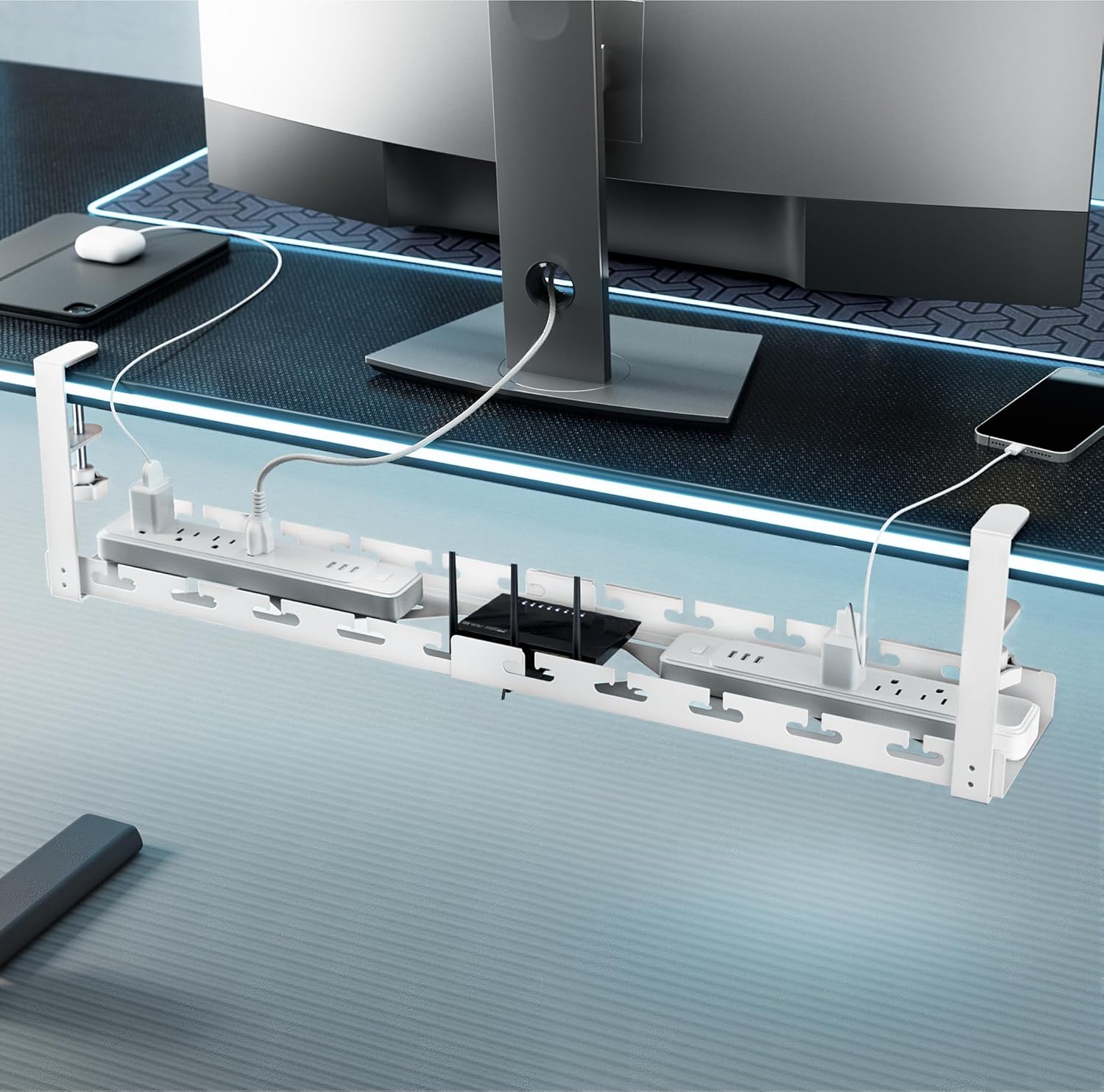 Extendable Under Desk Cable Ma - Gaming Accessories Organizer avaliação e preço