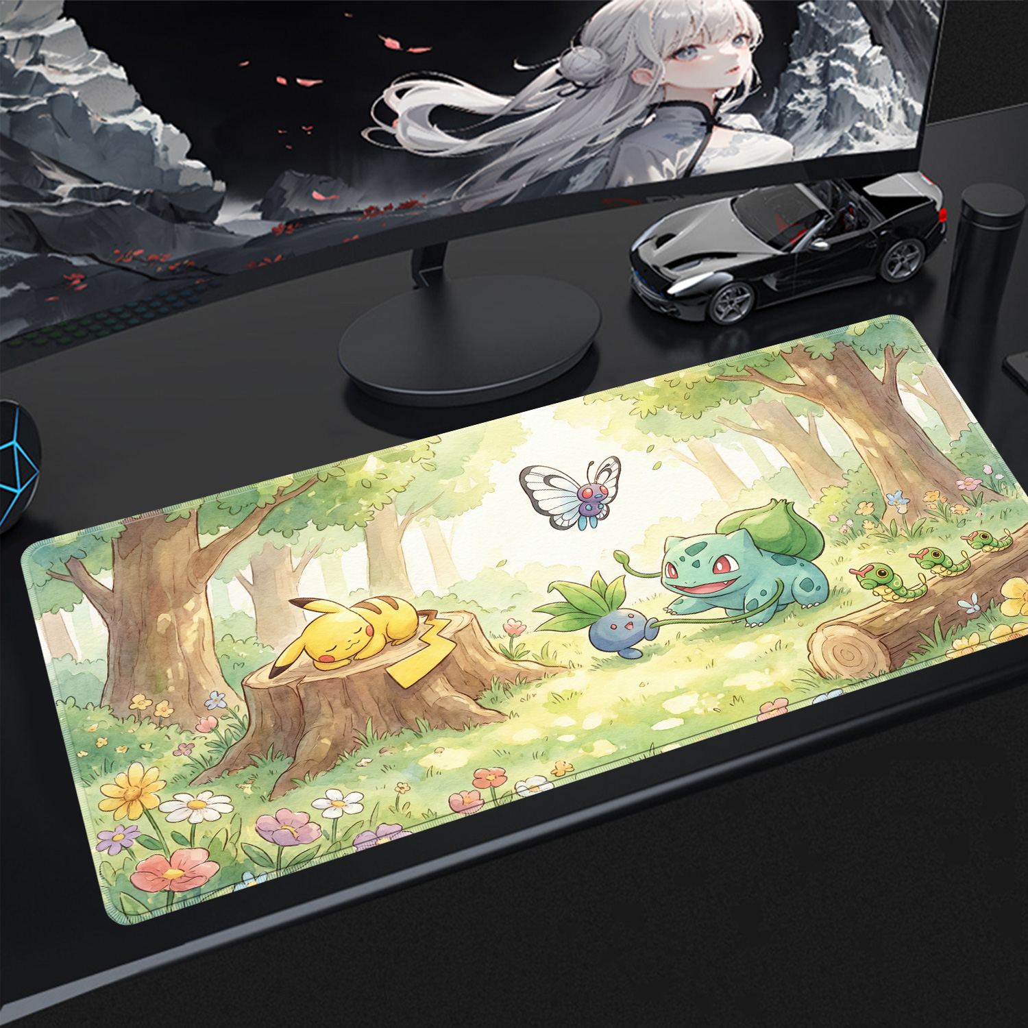 Kawaii Mouse Pad Gaming PC Acc - Gaming Accessories For Pc avaliação e preço