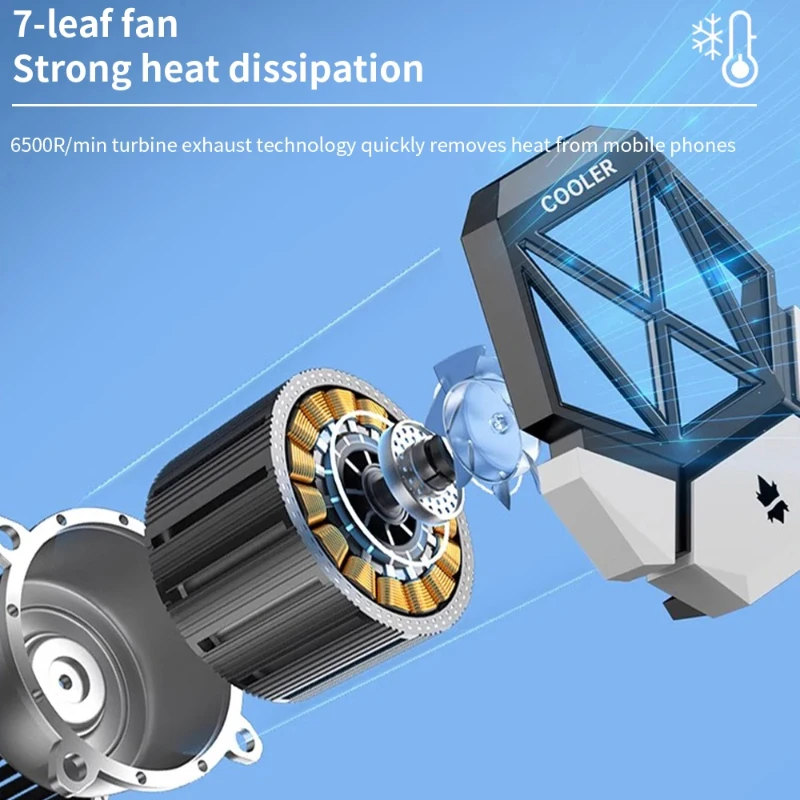 DY08 Mobile Phone Cooling Fan  - Gaming Accessories For Phone avaliação e preço