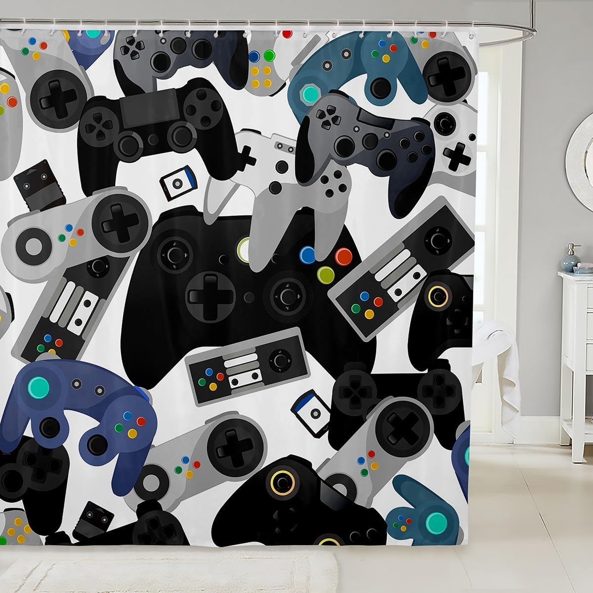 Castle Fairy Gamer Shower Curt - Gaming Accessories Boys avaliação e preço
