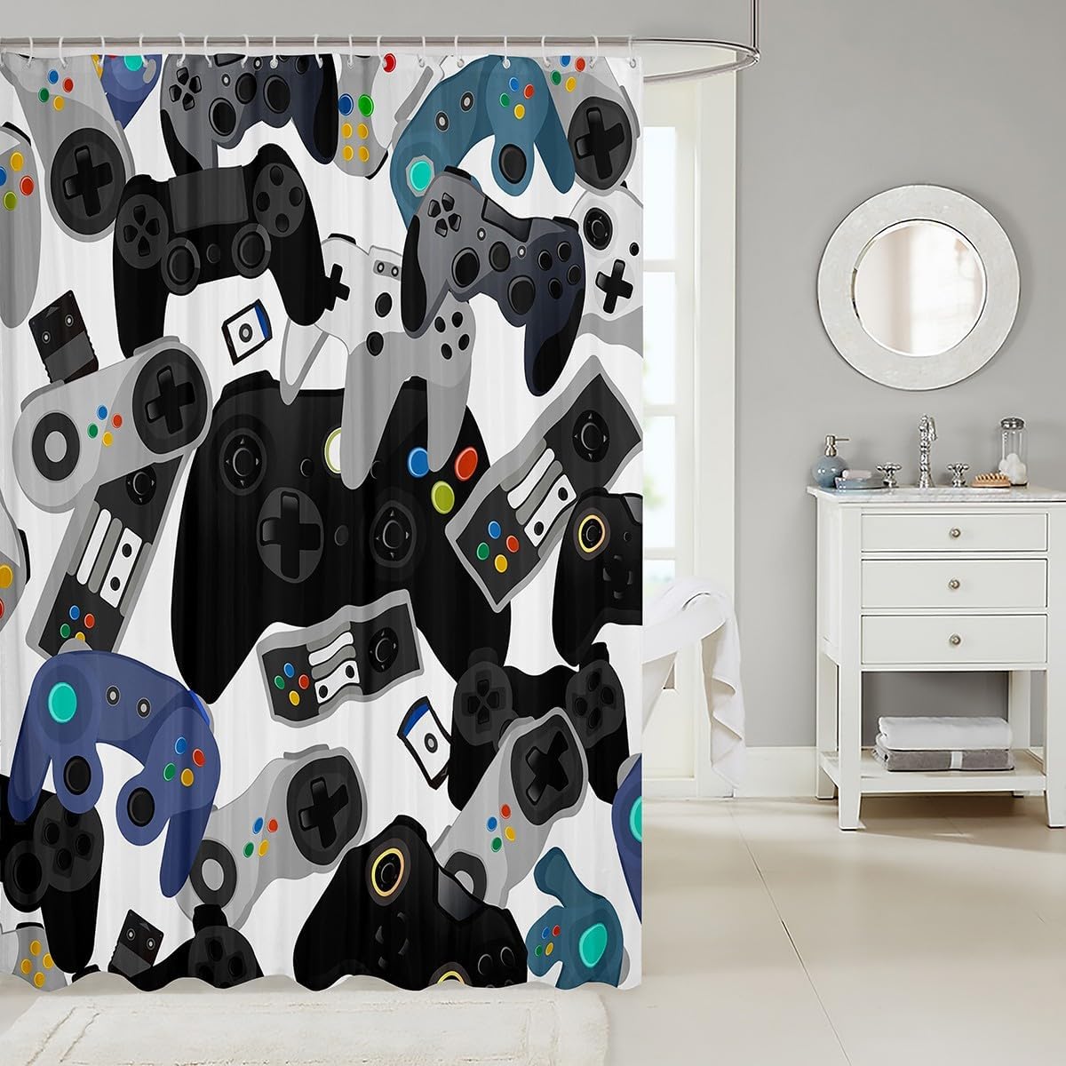 Castle Fairy Gamer Shower Curt - Gaming Accessories Boys avaliação e preço