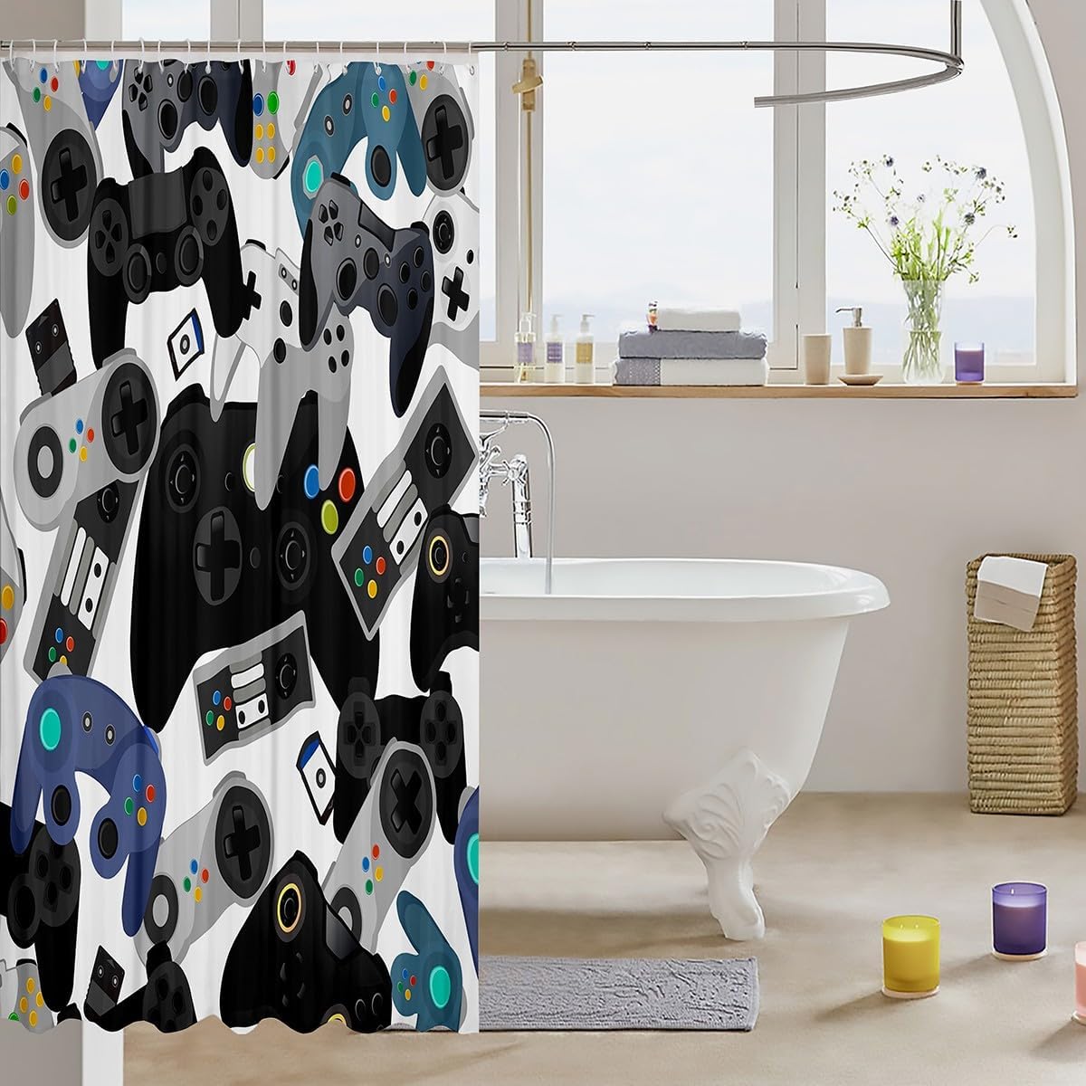 Castle Fairy Gamer Shower Curt - Gaming Accessories Boys avaliação e preço