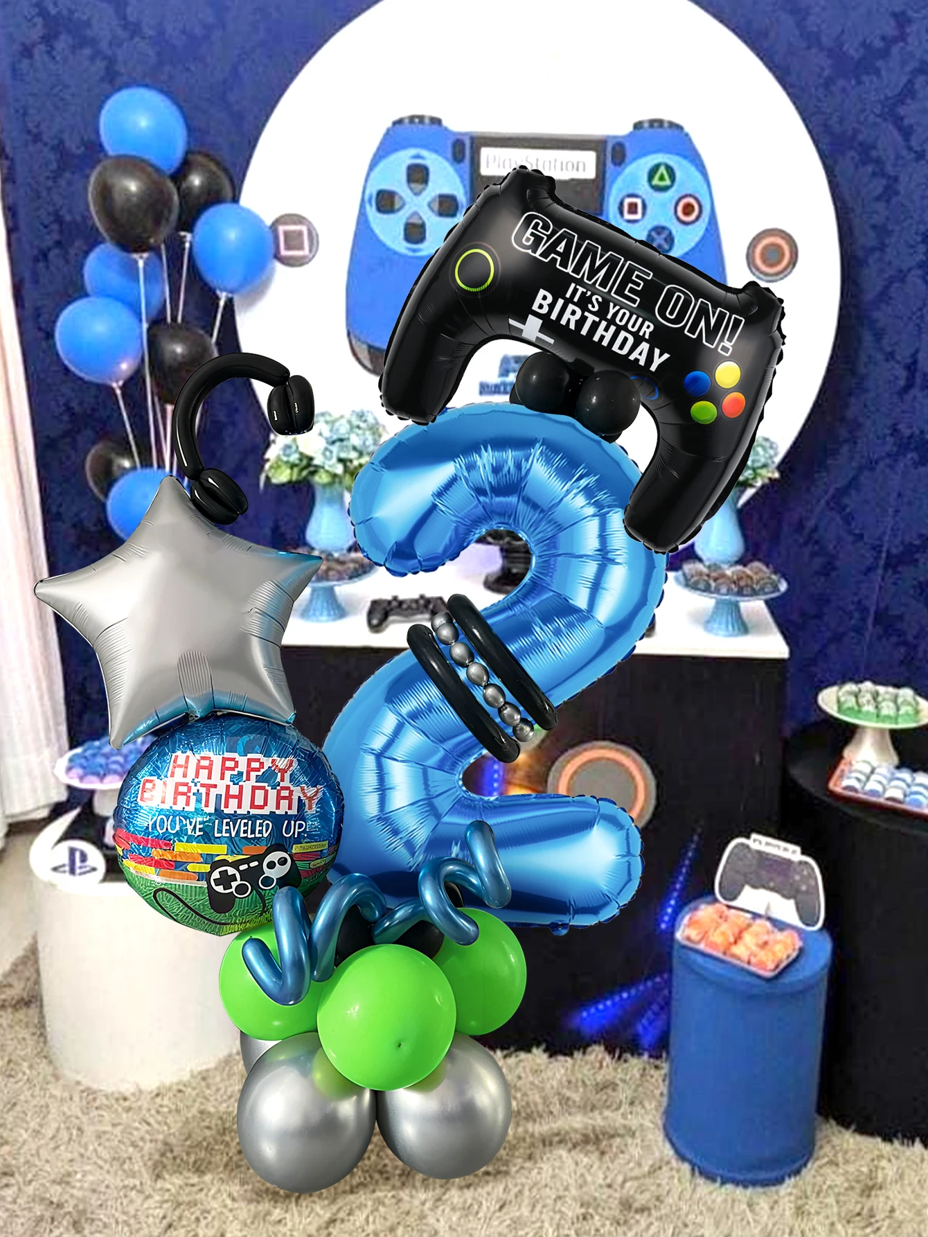 32PCS Game Theme Birthday Numb - Gaming Accessories Boys avaliação e preço