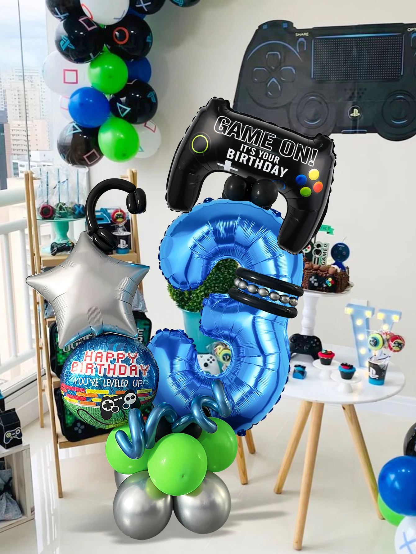 32PCS Game Theme Birthday Numb - Gaming Accessories Boys avaliação e preço