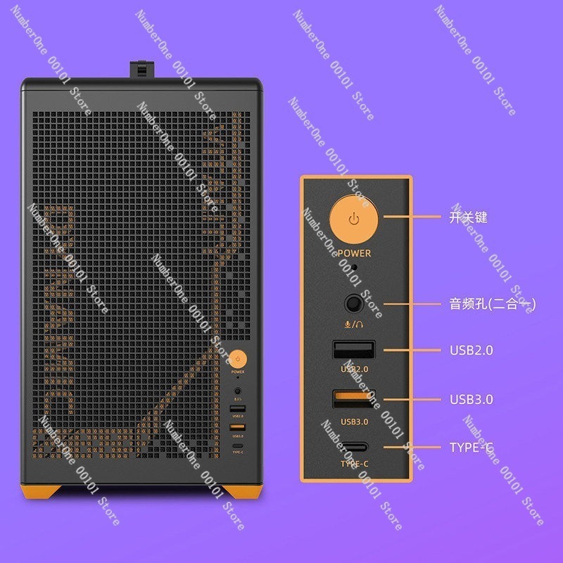 Portable MATX Computer Case wi - Case Mesh Panel avaliação e preço